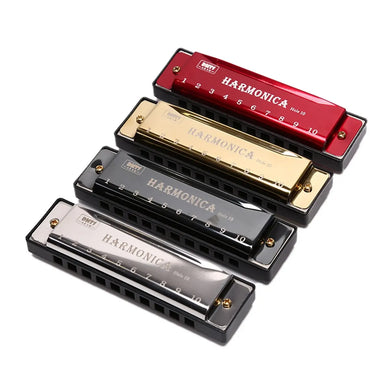 Key of C 10 Hole Diatonic Harmonica for Beginner Kids Students with Case