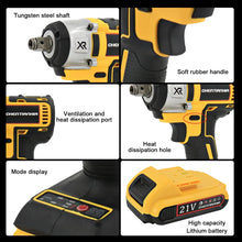Load image into Gallery viewer, 2 Battery 1000Nm 1/2" Cordless Electric Impact Wrench Drill Gun Ratchet Driver，Charger and Kit Bag