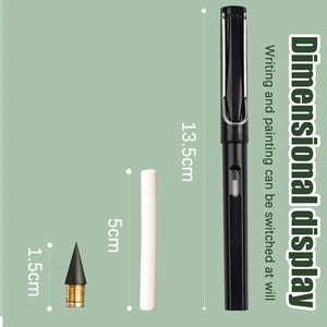 17pcs Set Infinity Pencils - No Sharpening, No Ink, Kawaii Unlimited Pens & Erasers