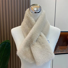 Load image into Gallery viewer, Women Faux Rabbit Fur Scarf Winter Warm Soft Neck Warmer