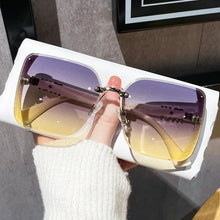 Load image into Gallery viewer, 2025 New Fashion Cool Sunglasses Women Luxury Brand Letters Anti Strong Light Vintage Rimless Sun Glasses Ladies Gafas UV400