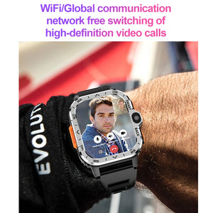 Android Smart Watch for Men – GPS, Dual Camera, NFC, 4G SIM, WiFi – 16GB/64GB Storage