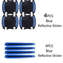 Load image into Gallery viewer, 8 General-Purpose 3D Carbon Fiber Car Door Handle Stickers Scratch-Resistant Stickers Car Safety Reflective Strip Auto Stickers