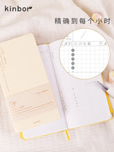 Load image into Gallery viewer, Kinbor Weekly Planner Notebook UnDated Agenda Schedule Daily Monthly Journal Book Portable Record Diary Plan Notepad Stationery
