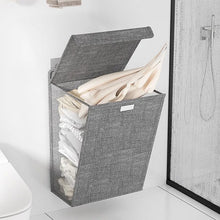 Load image into Gallery viewer, Foldable Adhesive Laundry Basket: Wall-Mounted Organizer for Clothes Storage