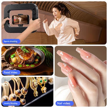 Load image into Gallery viewer, Three-color dimming, ring rabbit cage fill light selfie live broadcast photography light with Bluetooth selfie reverse charging