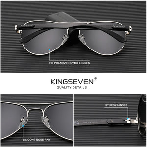 KingSeven Pilot Sunglasses | HD Polarized UV400 Luxury Eyewear for Men Women