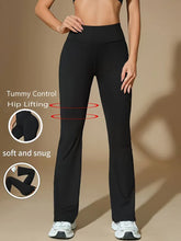 Load image into Gallery viewer, Casual Yoga Flare Pants Fashion High Waist Retro Flare Long Pants Soft Knit Fabric Wide Leg Trousers Women's Fitness Activewear