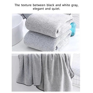 Thick Microfiber Towel Set - Gym Spa Shower Robe for Home Bath