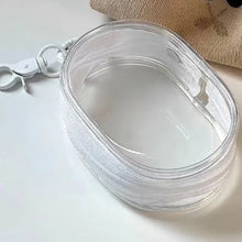 Load image into Gallery viewer, Transparent Storage Bags Keychain Data Line Coin Toys Organizer Case Thicken Clear Wallet Keyring Car Key Holder Jewelry Gifts