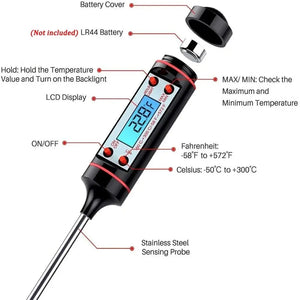 Digital Kitchen Food Thermometer Electronic Probe Grill BBQ Cooking Temperature