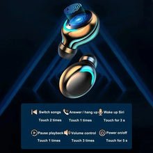 Load image into Gallery viewer, New Bluetooth Headphones 9D Stereo High Bass Sport Earphones Handfree Touch Control Tws Wireless Earbuds Waterproof Headset