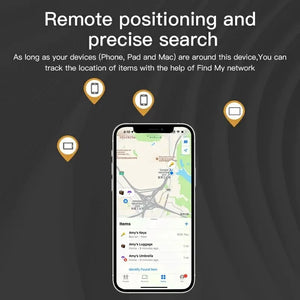 Bluetooth GPS Tracker: Apple Find My Compatible, Bag/Wallet/Bike Finder