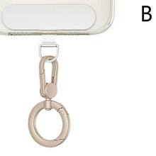 Load image into Gallery viewer, Metal Phone Lanyard Gasket Patch Rotatable Metal Buckle Hanging   Steel Clip Card Cord Tab Mobile Phone Accessories