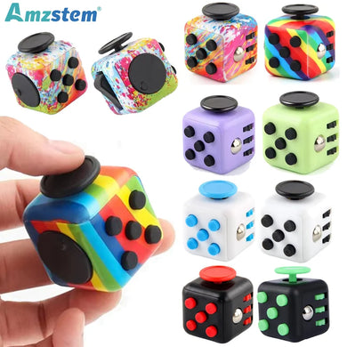 Fidget Cube & Hand Spinner – Stress Relief Toy for Autism, ADHD, Anxiety, Kids & Adults