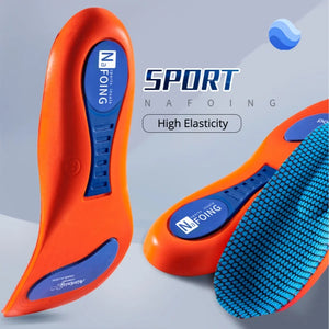 Orthopedic Sports Insoles | Elastic Shock Absorption & Breathable Running Insoles for Men & Women