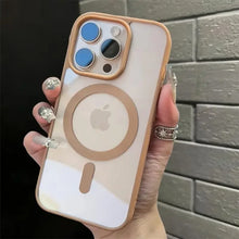 Load image into Gallery viewer, Transparent Magsafe Magnetic Case For iPhone 16 17 Air 16e 15 14 Plus 13 12 11 Pro Max Wireless Charging  Hard Protect Cover