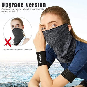 Ice Silk Bike Face Mask  Summer, Breathable, UV Sun Protection