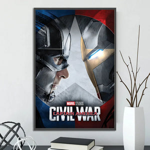 Marvel Movie Poster – Self-Adhesive Wall Mural / Wallpaper