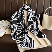 Load image into Gallery viewer, 90*90Cm Square Scarf Twill Silk Feeling Women Head Shawls and Wraps Luxury Hair Tree Print Neck Scarves Hijab Bandana Pashmina