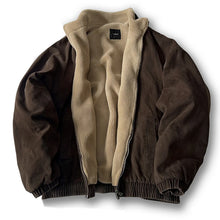 Load image into Gallery viewer, Japanese Vintage Polar Fleece Jacket Men Winter Streetwear Coat