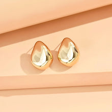 Load image into Gallery viewer, серьги Geometric Irregular Metallic Color Earrings for Women 2024 Minimalist Style Personality Earrings Trendy Jewelry Gift