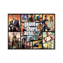 Load image into Gallery viewer, Video Game Grand Theft Auto Poster Canvas Painting GTA 5 Wall Picture Print For Modern Gamer Living Room Home Decoration