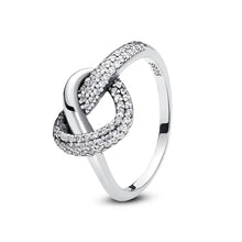 Load image into Gallery viewer, 925 Sterling Silver Rings For Women Original Crown Love Heart Wishbone Engagement Wedding Rose Gold Crystal Ring Luxury Jewelry