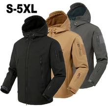 Load image into Gallery viewer, Men Softshell Fleece Jacket Windproof Outdoor Hiking Winter Coat