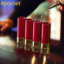 Load image into Gallery viewer, 4PCS 12 Gauge Shell Shot Glasses - Shotgun-Shaped Plastic Drinking Cup Set for Bar &amp; Hunting