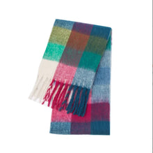 Load image into Gallery viewer, 2025 Winter Thick Warm Scarf Women Cashmere Shawl and Wraps Pashmina Neckerchief Bufanda Female Rainbow Hairy Tessel Echarpe New
