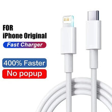 Load image into Gallery viewer, 35W PD Original Fast Charging USB Cable for iPhone 14 8 7 Plus 13 12 11 Pro XS Max XR X USB C Rapid Charger Cable 1m 1.5m 2m 3m