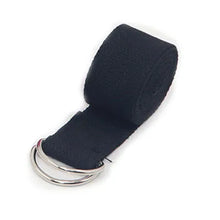 Load image into Gallery viewer, 183*3.8cm Yoga Strap Cotton Exercise Yoga Belt Adjustable Woven Stretch D-Ring Buckle Fitness Stretching Bands Pilates Rope
