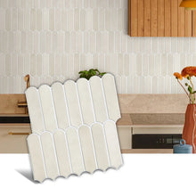Load image into Gallery viewer, 1/10pcs 3D Decorative Tile Stickers, 3D Fish Scale Textures, Matte 30cm x 30cm, Water and Mold Resistant, for Kitchen Bathroom W