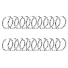Load image into Gallery viewer, 10/20Pcs Minimalist 316L Stainless Steel Small Hoop Earrings For Women Man Classic Round Earrings Fashion Ear Piercing Jewelry