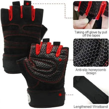 Load image into Gallery viewer, Gym Gloves for Men Women Fitness Weight Lifting Wristband Gloves Body Building Training Sports Exercise Cycling Glove Shockproof