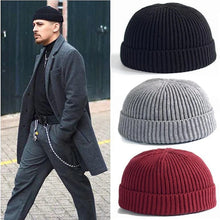 Load image into Gallery viewer, Knitted Hat for Men &amp; Women Caps Wool Fashion Simple Warm Skullies Beanies Solid Autumn Winter Beanie Cap Trendy Style
