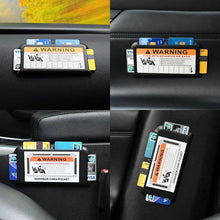 Load image into Gallery viewer, Car Card Clip Sun Visor Organizer Temporary Parking Card Holder Dash Board Paste Mount Auto Interior Storage Stowing Tidying
