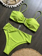 Load image into Gallery viewer, Bandeau Bikini Push Up Women Swimsuits 2024 Sexy Female Swimwear Brazilian Bikini Set Thong Biquini Swim Suits Solid Beachwear