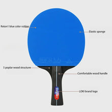 Load image into Gallery viewer, LOKI K5000 Table Tennis Racket Set 1pc/2pcs Home Entertainment Ping Pong Rackets with Blue Color Ping Pong Rubber