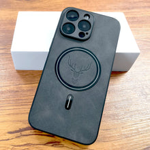 Load image into Gallery viewer, Luxury PU Leather Deer Case For iPhone 17 Air 16 15 14 13 12 11 Pro Max Plus 16E 15Pro 14Pro 13Pro Magsafe Wireless Charge Cover