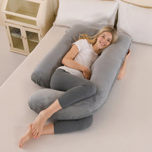 Load image into Gallery viewer, Pregnancy Pillows for Sleeping, J Shaped Full Body Maternity Pillow, Pregnancy Pillow for Women, Full Body Pillows for Sleeping