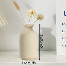 Load image into Gallery viewer, Ceramic Flower Vase Retro Table Decorative Vase Dried Flower Arrangement Pot Home Wedding Gifts Aesthetic Vase Desktop Ornament