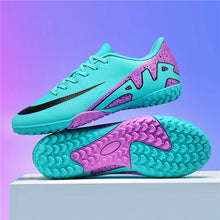 Load image into Gallery viewer, New Men Soccer Shoes Ultralight Football Boots Cleats Hot Sale Long Spikes Breathable Indoor Sneakers Training Drop Shipping