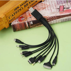 10-in-1 Multi-function USB Charging Cable for Cell Phones Nokia LG Samsung Sony iPod