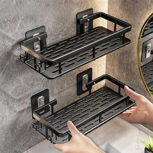 Load image into Gallery viewer, Bathroom Shelf No Drill Wall Mounted Shampoo Bottle Shower Corner Rack Toilet Storage Rack Aluminum Bathroom Kitchen Accessories