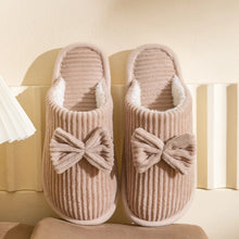 Load image into Gallery viewer, Fashion Women's Bow Slippers Fall/Winter Indoor Bedroom Floor Lightweight and Comfortable&amp;Soft Warm Slippers for Home