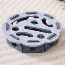 Load image into Gallery viewer, Pet Cat Puzzle Maze Holes Toys Felt Box With Bell Ball Kitten Playing Toys Interactive Funny  Cat Supplies
