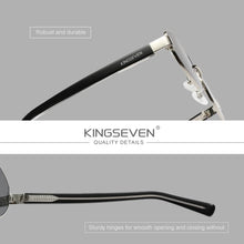 Load image into Gallery viewer, KINGSEVEN Oval Polarized Sunglasses - Retro Alloy Frame, UV400 Anti-glare