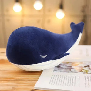 25cm Cartoon Blue Whale Plush - Stuffed Sea Animals Pillow, Girls Kids Birthday Gift